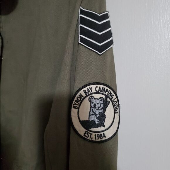 American Rag Cie Patched Cargo Jacket Size Small - Picture 3 of 11